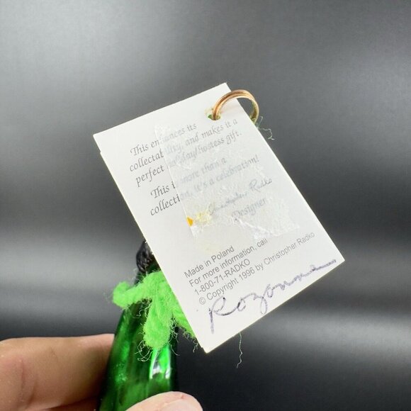 Christopher Radko Lucky Ornament Leprechaun Irish St Patricks W Sticker - Picture 12 of 15